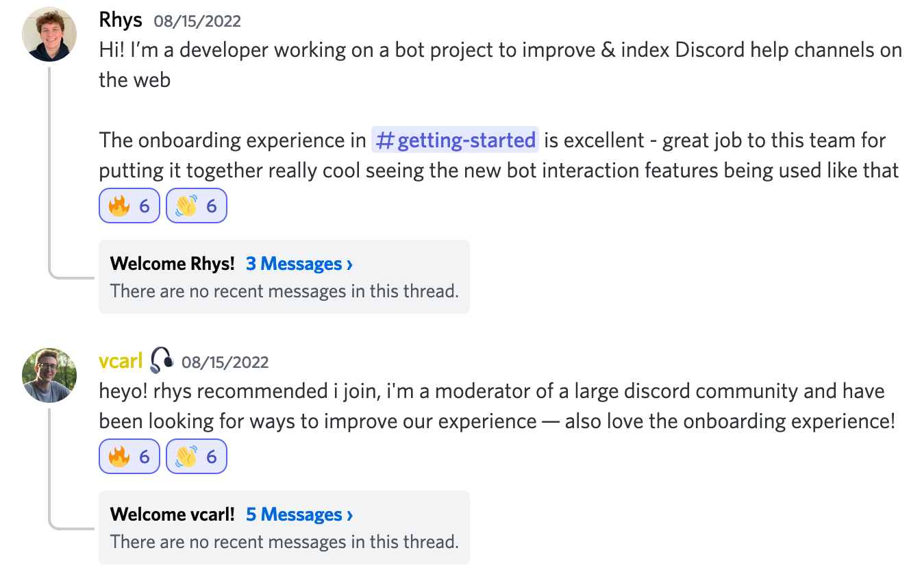 Onboarding experience on Discord Onboarding experience on Discord