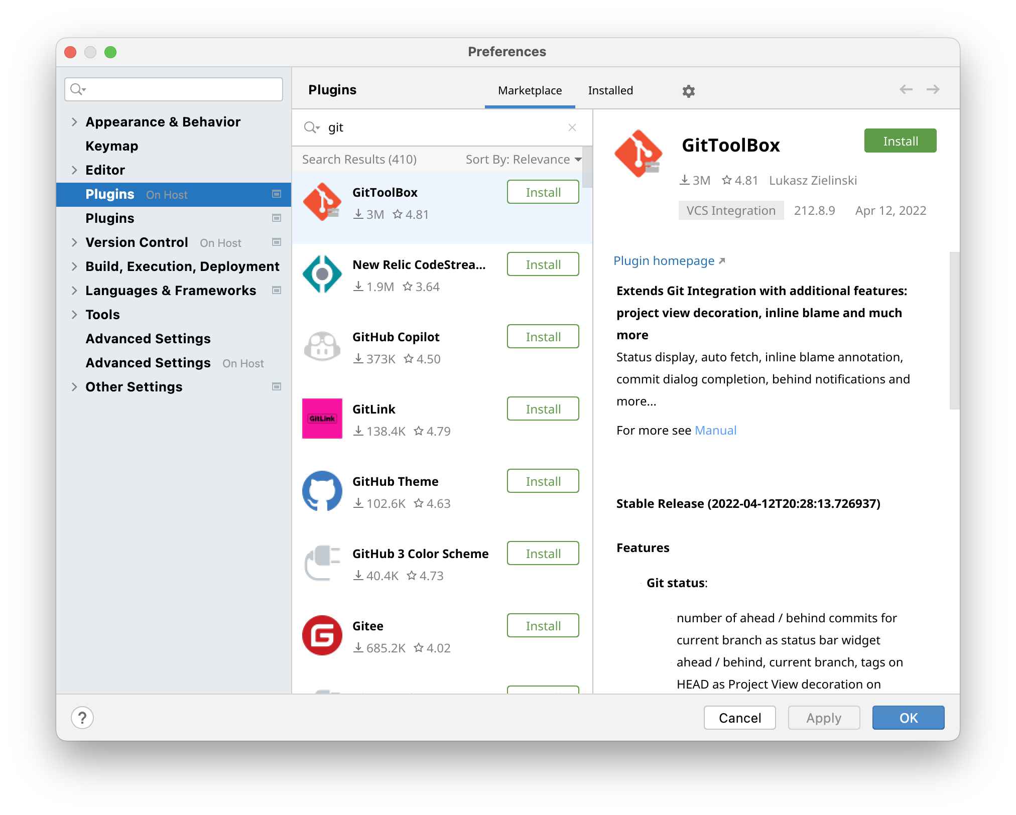 Install a plugin on PhpStorm backend