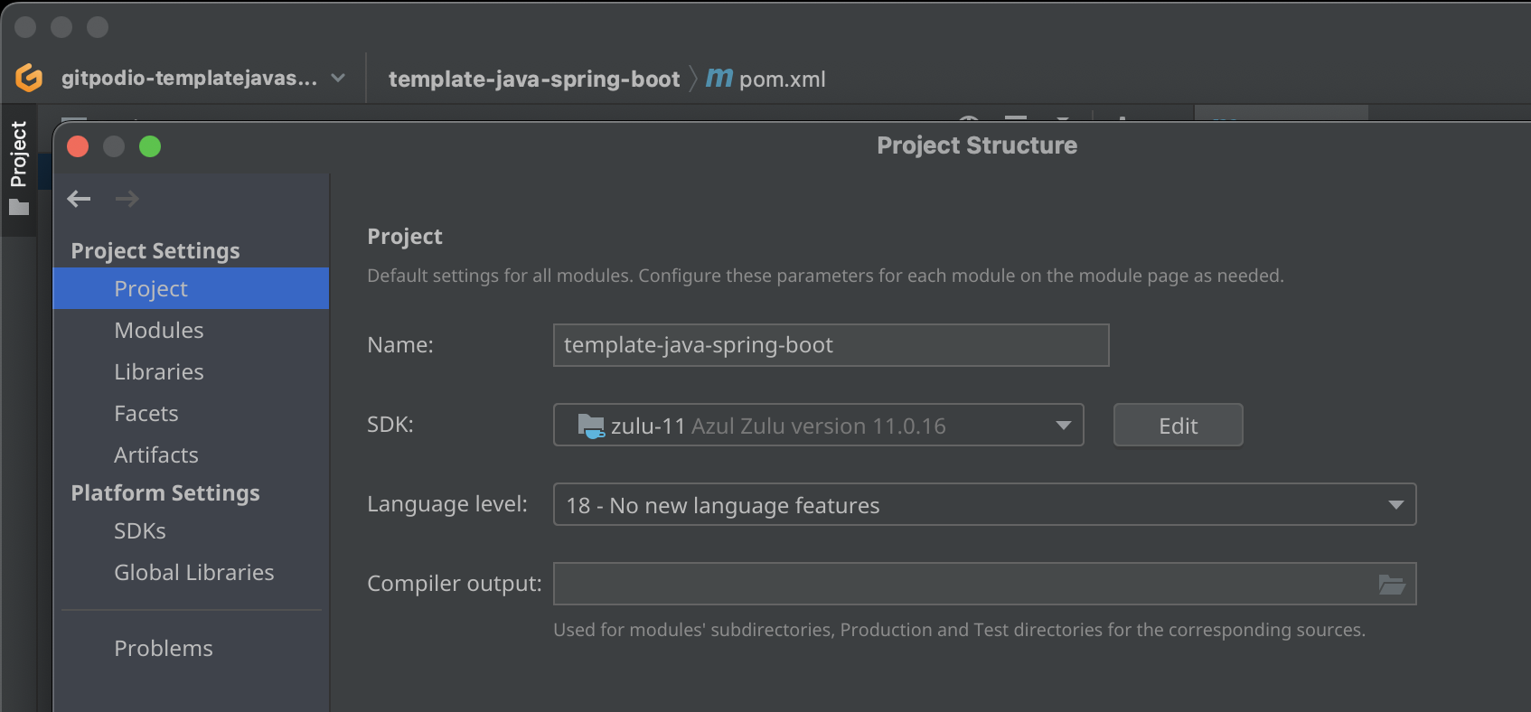jetbrains gateway java sdk