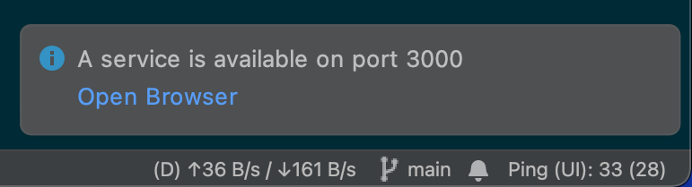 Setting a port public/private in a JetBrains IDE